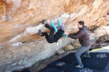 Bouldering in Hueco Tanks on 12/09/2018 with Blue Lizard Climbing and Yoga

Filename: SRM_20181209_1223420.jpg
Aperture: f/4.0
Shutter Speed: 1/250
Body: Canon EOS-1D Mark II
Lens: Canon EF 16-35mm f/2.8 L