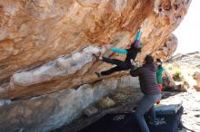 Bouldering in Hueco Tanks on 12/09/2018 with Blue Lizard Climbing and Yoga

Filename: SRM_20181209_1224110.jpg
Aperture: f/5.6
Shutter Speed: 1/250
Body: Canon EOS-1D Mark II
Lens: Canon EF 16-35mm f/2.8 L
