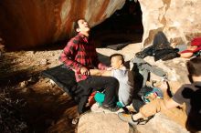 Bouldering in Hueco Tanks on 12/09/2018 with Blue Lizard Climbing and Yoga

Filename: SRM_20181209_1315590.jpg
Aperture: f/8.0
Shutter Speed: 1/250
Body: Canon EOS-1D Mark II
Lens: Canon EF 16-35mm f/2.8 L