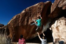 Bouldering in Hueco Tanks on 12/09/2018 with Blue Lizard Climbing and Yoga

Filename: SRM_20181209_1320110.jpg
Aperture: f/5.6
Shutter Speed: 1/250
Body: Canon EOS-1D Mark II
Lens: Canon EF 16-35mm f/2.8 L