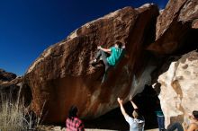 Bouldering in Hueco Tanks on 12/09/2018 with Blue Lizard Climbing and Yoga

Filename: SRM_20181209_1320150.jpg
Aperture: f/5.6
Shutter Speed: 1/250
Body: Canon EOS-1D Mark II
Lens: Canon EF 16-35mm f/2.8 L