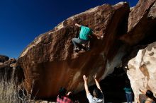 Bouldering in Hueco Tanks on 12/09/2018 with Blue Lizard Climbing and Yoga

Filename: SRM_20181209_1320190.jpg
Aperture: f/5.6
Shutter Speed: 1/250
Body: Canon EOS-1D Mark II
Lens: Canon EF 16-35mm f/2.8 L