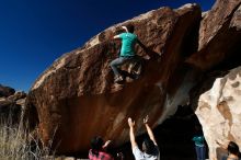 Bouldering in Hueco Tanks on 12/09/2018 with Blue Lizard Climbing and Yoga

Filename: SRM_20181209_1320200.jpg
Aperture: f/5.6
Shutter Speed: 1/250
Body: Canon EOS-1D Mark II
Lens: Canon EF 16-35mm f/2.8 L