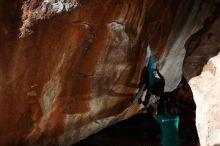 Bouldering in Hueco Tanks on 12/09/2018 with Blue Lizard Climbing and Yoga

Filename: SRM_20181209_1351320.jpg
Aperture: f/5.6
Shutter Speed: 1/250
Body: Canon EOS-1D Mark II
Lens: Canon EF 16-35mm f/2.8 L