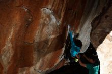 Bouldering in Hueco Tanks on 12/09/2018 with Blue Lizard Climbing and Yoga

Filename: SRM_20181209_1400520.jpg
Aperture: f/5.6
Shutter Speed: 1/250
Body: Canon EOS-1D Mark II
Lens: Canon EF 16-35mm f/2.8 L