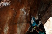 Bouldering in Hueco Tanks on 12/09/2018 with Blue Lizard Climbing and Yoga

Filename: SRM_20181209_1400580.jpg
Aperture: f/5.6
Shutter Speed: 1/250
Body: Canon EOS-1D Mark II
Lens: Canon EF 16-35mm f/2.8 L