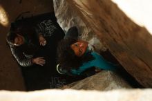 Bouldering in Hueco Tanks on 12/09/2018 with Blue Lizard Climbing and Yoga

Filename: SRM_20181209_1541450.jpg
Aperture: f/5.6
Shutter Speed: 1/250
Body: Canon EOS-1D Mark II
Lens: Canon EF 50mm f/1.8 II