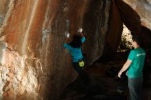 Bouldering in Hueco Tanks on 12/09/2018 with Blue Lizard Climbing and Yoga

Filename: SRM_20181209_1550410.jpg
Aperture: f/5.6
Shutter Speed: 1/250
Body: Canon EOS-1D Mark II
Lens: Canon EF 50mm f/1.8 II