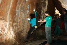 Bouldering in Hueco Tanks on 12/09/2018 with Blue Lizard Climbing and Yoga

Filename: SRM_20181209_1601500.jpg
Aperture: f/5.6
Shutter Speed: 1/250
Body: Canon EOS-1D Mark II
Lens: Canon EF 50mm f/1.8 II