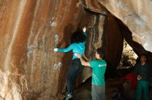 Bouldering in Hueco Tanks on 12/09/2018 with Blue Lizard Climbing and Yoga

Filename: SRM_20181209_1602090.jpg
Aperture: f/5.6
Shutter Speed: 1/250
Body: Canon EOS-1D Mark II
Lens: Canon EF 50mm f/1.8 II