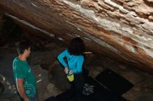 Bouldering in Hueco Tanks on 12/09/2018 with Blue Lizard Climbing and Yoga

Filename: SRM_20181209_1711580.jpg
Aperture: f/5.6
Shutter Speed: 1/250
Body: Canon EOS-1D Mark II
Lens: Canon EF 16-35mm f/2.8 L