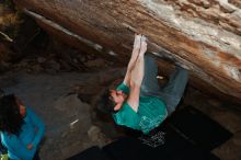Bouldering in Hueco Tanks on 12/09/2018 with Blue Lizard Climbing and Yoga

Filename: SRM_20181209_1713440.jpg
Aperture: f/5.6
Shutter Speed: 1/250
Body: Canon EOS-1D Mark II
Lens: Canon EF 16-35mm f/2.8 L