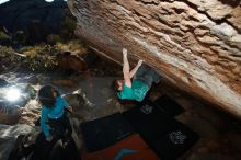 Bouldering in Hueco Tanks on 12/09/2018 with Blue Lizard Climbing and Yoga

Filename: SRM_20181209_1713480.jpg
Aperture: f/5.6
Shutter Speed: 1/250
Body: Canon EOS-1D Mark II
Lens: Canon EF 16-35mm f/2.8 L