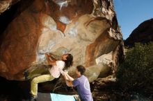 Bouldering in Hueco Tanks on 12/14/2018 with Blue Lizard Climbing and Yoga

Filename: SRM_20181214_1206470.jpg
Aperture: f/8.0
Shutter Speed: 1/250
Body: Canon EOS-1D Mark II
Lens: Canon EF 16-35mm f/2.8 L