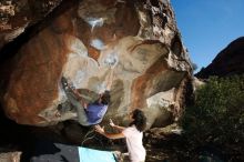 Bouldering in Hueco Tanks on 12/14/2018 with Blue Lizard Climbing and Yoga

Filename: SRM_20181214_1208450.jpg
Aperture: f/8.0
Shutter Speed: 1/250
Body: Canon EOS-1D Mark II
Lens: Canon EF 16-35mm f/2.8 L