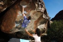 Bouldering in Hueco Tanks on 12/14/2018 with Blue Lizard Climbing and Yoga

Filename: SRM_20181214_1208510.jpg
Aperture: f/8.0
Shutter Speed: 1/250
Body: Canon EOS-1D Mark II
Lens: Canon EF 16-35mm f/2.8 L