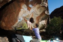 Bouldering in Hueco Tanks on 12/14/2018 with Blue Lizard Climbing and Yoga

Filename: SRM_20181214_1217300.jpg
Aperture: f/8.0
Shutter Speed: 1/250
Body: Canon EOS-1D Mark II
Lens: Canon EF 16-35mm f/2.8 L