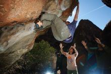 Bouldering in Hueco Tanks on 12/14/2018 with Blue Lizard Climbing and Yoga

Filename: SRM_20181214_1221270.jpg
Aperture: f/8.0
Shutter Speed: 1/250
Body: Canon EOS-1D Mark II
Lens: Canon EF 16-35mm f/2.8 L