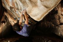 Bouldering in Hueco Tanks on 12/14/2018 with Blue Lizard Climbing and Yoga

Filename: SRM_20181214_1409040.jpg
Aperture: f/5.6
Shutter Speed: 1/250
Body: Canon EOS-1D Mark II
Lens: Canon EF 16-35mm f/2.8 L