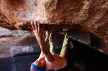 Bouldering in Hueco Tanks on 12/14/2018 with Blue Lizard Climbing and Yoga

Filename: SRM_20181214_1443380.jpg
Aperture: f/4.0
Shutter Speed: 1/250
Body: Canon EOS-1D Mark II
Lens: Canon EF 16-35mm f/2.8 L