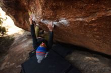 Bouldering in Hueco Tanks on 12/14/2018 with Blue Lizard Climbing and Yoga

Filename: SRM_20181214_1553450.jpg
Aperture: f/5.6
Shutter Speed: 1/250
Body: Canon EOS-1D Mark II
Lens: Canon EF 16-35mm f/2.8 L