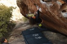 Bouldering in Hueco Tanks on 12/14/2018 with Blue Lizard Climbing and Yoga

Filename: SRM_20181214_1614450.jpg
Aperture: f/3.5
Shutter Speed: 1/250
Body: Canon EOS-1D Mark II
Lens: Canon EF 50mm f/1.8 II