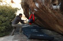 Bouldering in Hueco Tanks on 12/14/2018 with Blue Lizard Climbing and Yoga

Filename: SRM_20181214_1636390.jpg
Aperture: f/4.0
Shutter Speed: 1/250
Body: Canon EOS-1D Mark II
Lens: Canon EF 50mm f/1.8 II