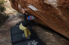 Bouldering in Hueco Tanks on 12/14/2018 with Blue Lizard Climbing and Yoga

Filename: SRM_20181214_1655541.jpg
Aperture: f/5.0
Shutter Speed: 1/250
Body: Canon EOS-1D Mark II
Lens: Canon EF 16-35mm f/2.8 L