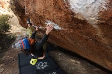 Bouldering in Hueco Tanks on 12/14/2018 with Blue Lizard Climbing and Yoga

Filename: SRM_20181214_1657511.jpg
Aperture: f/4.5
Shutter Speed: 1/250
Body: Canon EOS-1D Mark II
Lens: Canon EF 16-35mm f/2.8 L