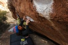 Bouldering in Hueco Tanks on 12/14/2018 with Blue Lizard Climbing and Yoga

Filename: SRM_20181214_1659081.jpg
Aperture: f/5.0
Shutter Speed: 1/250
Body: Canon EOS-1D Mark II
Lens: Canon EF 16-35mm f/2.8 L