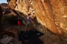 Bouldering in Hueco Tanks on 12/14/2018 with Blue Lizard Climbing and Yoga

Filename: SRM_20181214_1733360.jpg
Aperture: f/4.0
Shutter Speed: 1/250
Body: Canon EOS-1D Mark II
Lens: Canon EF 16-35mm f/2.8 L