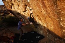 Bouldering in Hueco Tanks on 12/14/2018 with Blue Lizard Climbing and Yoga

Filename: SRM_20181214_1735280.jpg
Aperture: f/4.5
Shutter Speed: 1/250
Body: Canon EOS-1D Mark II
Lens: Canon EF 16-35mm f/2.8 L