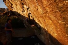 Bouldering in Hueco Tanks on 12/14/2018 with Blue Lizard Climbing and Yoga

Filename: SRM_20181214_1740070.jpg
Aperture: f/5.6
Shutter Speed: 1/320
Body: Canon EOS-1D Mark II
Lens: Canon EF 16-35mm f/2.8 L