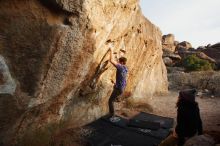 Bouldering in Hueco Tanks on 12/14/2018 with Blue Lizard Climbing and Yoga

Filename: SRM_20181214_1742130.jpg
Aperture: f/4.0
Shutter Speed: 1/320
Body: Canon EOS-1D Mark II
Lens: Canon EF 16-35mm f/2.8 L