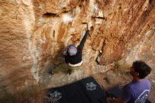 Bouldering in Hueco Tanks on 12/14/2018 with Blue Lizard Climbing and Yoga

Filename: SRM_20181214_1744440.jpg
Aperture: f/4.0
Shutter Speed: 1/200
Body: Canon EOS-1D Mark II
Lens: Canon EF 16-35mm f/2.8 L