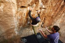 Bouldering in Hueco Tanks on 12/14/2018 with Blue Lizard Climbing and Yoga

Filename: SRM_20181214_1744490.jpg
Aperture: f/4.5
Shutter Speed: 1/125
Body: Canon EOS-1D Mark II
Lens: Canon EF 16-35mm f/2.8 L