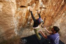 Bouldering in Hueco Tanks on 12/14/2018 with Blue Lizard Climbing and Yoga

Filename: SRM_20181214_1744491.jpg
Aperture: f/4.5
Shutter Speed: 1/160
Body: Canon EOS-1D Mark II
Lens: Canon EF 16-35mm f/2.8 L