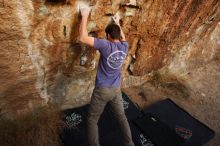 Bouldering in Hueco Tanks on 12/14/2018 with Blue Lizard Climbing and Yoga

Filename: SRM_20181214_1745240.jpg
Aperture: f/4.5
Shutter Speed: 1/200
Body: Canon EOS-1D Mark II
Lens: Canon EF 16-35mm f/2.8 L