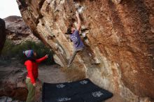 Bouldering in Hueco Tanks on 12/14/2018 with Blue Lizard Climbing and Yoga

Filename: SRM_20181214_1758040.jpg
Aperture: f/3.2
Shutter Speed: 1/250
Body: Canon EOS-1D Mark II
Lens: Canon EF 16-35mm f/2.8 L