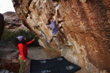 Bouldering in Hueco Tanks on 12/14/2018 with Blue Lizard Climbing and Yoga

Filename: SRM_20181214_1758041.jpg
Aperture: f/3.2
Shutter Speed: 1/250
Body: Canon EOS-1D Mark II
Lens: Canon EF 16-35mm f/2.8 L