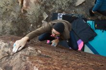 Bouldering in Hueco Tanks on 12/21/2018 with Blue Lizard Climbing and Yoga

Filename: SRM_20181221_1142080.jpg
Aperture: f/10.0
Shutter Speed: 1/250
Body: Canon EOS-1D Mark II
Lens: Canon EF 16-35mm f/2.8 L