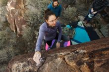 Bouldering in Hueco Tanks on 12/21/2018 with Blue Lizard Climbing and Yoga

Filename: SRM_20181221_1144290.jpg
Aperture: f/6.3
Shutter Speed: 1/200
Body: Canon EOS-1D Mark II
Lens: Canon EF 16-35mm f/2.8 L