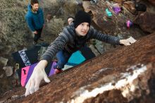 Bouldering in Hueco Tanks on 12/21/2018 with Blue Lizard Climbing and Yoga

Filename: SRM_20181221_1145100.jpg
Aperture: f/5.6
Shutter Speed: 1/200
Body: Canon EOS-1D Mark II
Lens: Canon EF 16-35mm f/2.8 L