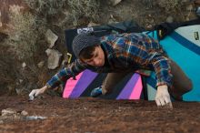 Bouldering in Hueco Tanks on 12/21/2018 with Blue Lizard Climbing and Yoga

Filename: SRM_20181221_1149580.jpg
Aperture: f/7.1
Shutter Speed: 1/200
Body: Canon EOS-1D Mark II
Lens: Canon EF 16-35mm f/2.8 L