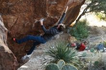 Bouldering in Hueco Tanks on 12/21/2018 with Blue Lizard Climbing and Yoga

Filename: SRM_20181221_1200520.jpg
Aperture: f/5.0
Shutter Speed: 1/250
Body: Canon EOS-1D Mark II
Lens: Canon EF 50mm f/1.8 II