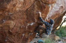 Bouldering in Hueco Tanks on 12/21/2018 with Blue Lizard Climbing and Yoga

Filename: SRM_20181221_1203430.jpg
Aperture: f/4.0
Shutter Speed: 1/320
Body: Canon EOS-1D Mark II
Lens: Canon EF 50mm f/1.8 II