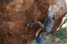 Bouldering in Hueco Tanks on 12/21/2018 with Blue Lizard Climbing and Yoga

Filename: SRM_20181221_1203470.jpg
Aperture: f/4.5
Shutter Speed: 1/320
Body: Canon EOS-1D Mark II
Lens: Canon EF 50mm f/1.8 II