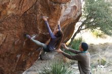 Bouldering in Hueco Tanks on 12/21/2018 with Blue Lizard Climbing and Yoga

Filename: SRM_20181221_1207060.jpg
Aperture: f/4.0
Shutter Speed: 1/320
Body: Canon EOS-1D Mark II
Lens: Canon EF 50mm f/1.8 II