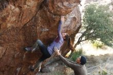 Bouldering in Hueco Tanks on 12/21/2018 with Blue Lizard Climbing and Yoga

Filename: SRM_20181221_1207120.jpg
Aperture: f/4.0
Shutter Speed: 1/320
Body: Canon EOS-1D Mark II
Lens: Canon EF 50mm f/1.8 II