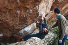 Bouldering in Hueco Tanks on 12/21/2018 with Blue Lizard Climbing and Yoga

Filename: SRM_20181221_1209230.jpg
Aperture: f/3.5
Shutter Speed: 1/320
Body: Canon EOS-1D Mark II
Lens: Canon EF 50mm f/1.8 II
